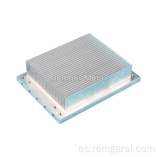 Disipador de aluminio de extrusión de enfriamiento de agua CNC